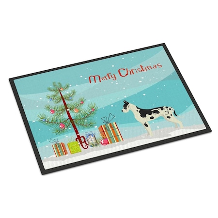 Carolines Treasures 24 x 36 in. Great Dane Christmas Tree Indoor or Outdoor Mat CK3542JMAT